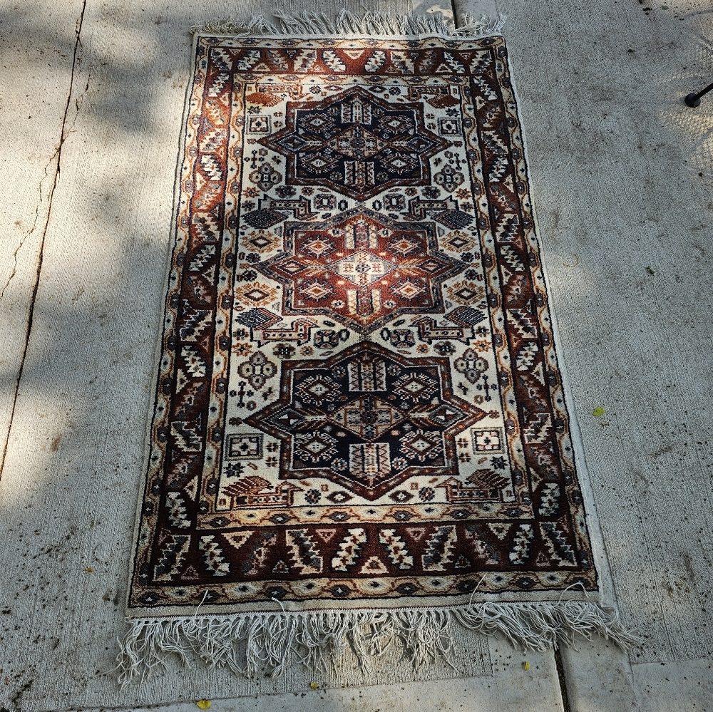 Vintage Rug India Virgin Wool 3 x 5